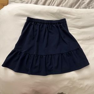 J. Crew navy mini skirt